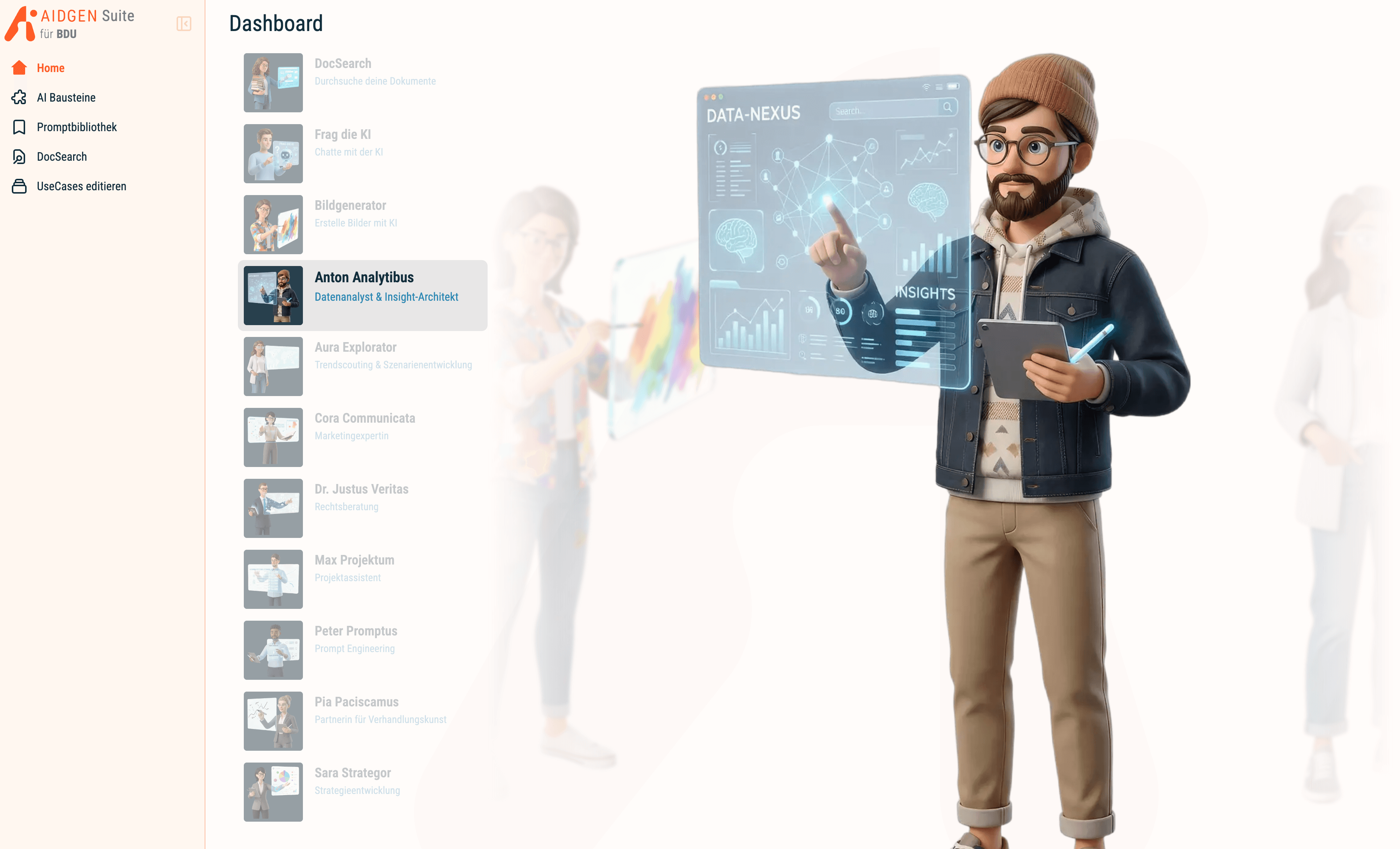 Spezialisierte KI-Agenten - Team bei der Arbeit