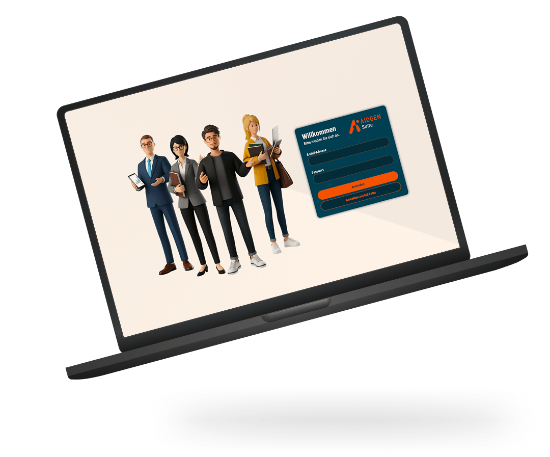 AIDGEN Start AI Laptop Interface